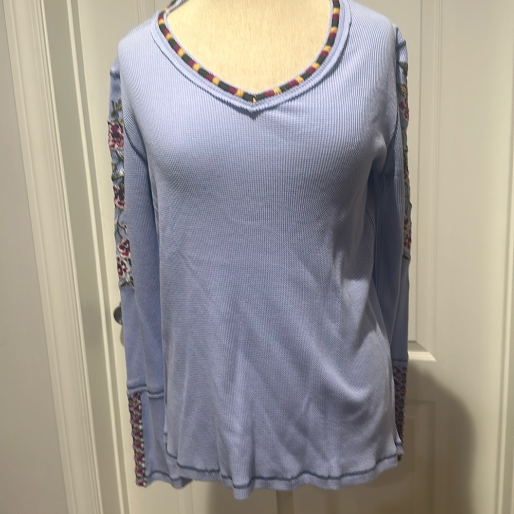 Sundance embroidered Henley